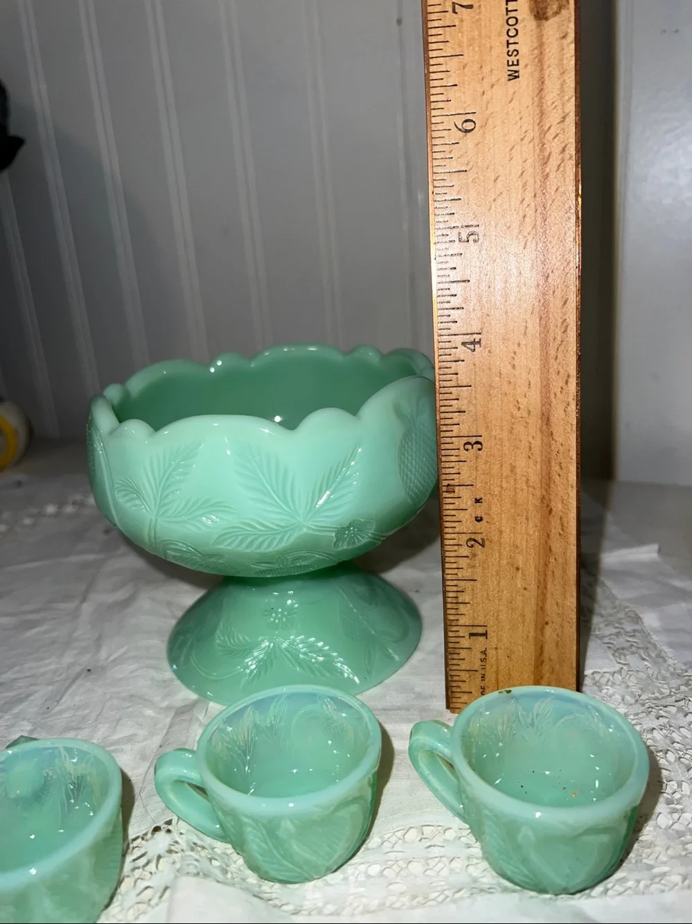 Child’s miniature Jadeite punch set